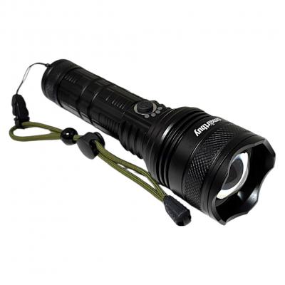 Фонарь ручной Smartbuy CREE XHP-90 30W,с сист. фокусировки луча, аккумул., черный (SBF-40-K)**