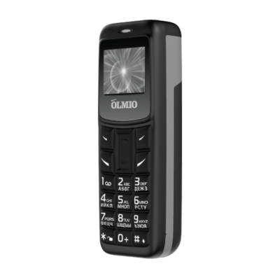 Мобильный телефон Olmio A02, черный, без ЗУ
