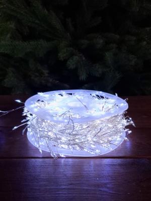 Гирлянда провол. 50м, 1500LED, РОСА / МИШУРА Св.П. бел. LX-499 
