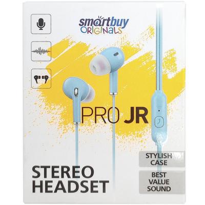 Внутриканальная гарнитура SmartBuy Pro JR, голубая (SBH-105-BU)