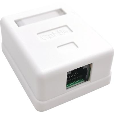 Розетка компьютерная AVS RJ-45 кат.5e внешняя, 1 порт