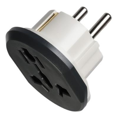 Переходник универсальный Smartbuy, черно-белый, 16А, 250В (SBE-16-s06-w)