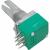 Резистор переменный 6pin, 10K, (10*10*11 мм, резьба М7, Вал d-6 мм) /30483