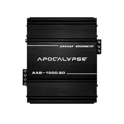 Автоусилитель Apocalypse AAB-1000.2D, 1Ом/2*1000т, 2Ом/*525Вт, 4Ом/2*300Вт, 2Ом/1*2000Вт (мост)