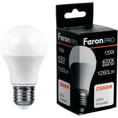 LED лампа A60/15W/4000/E27, Feron.PRO /38036/***