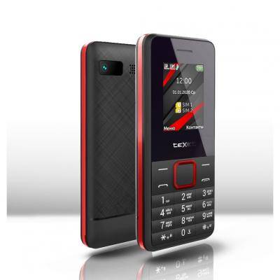 Мобильный телефон teXet TM-207 черный-красный**