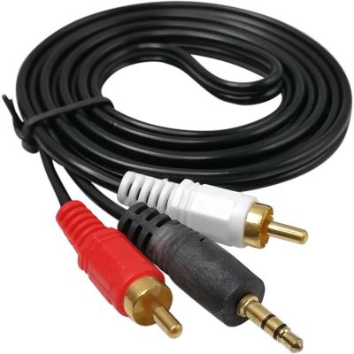 Jack3,5 - 2RCA, 1,5м, позолоченные контакты, AV18 