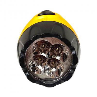 Фонарь ручной PERFEO Fervor 4, 4LED, аккумуляторный, желтый /31243