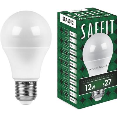 LED лампа A60/12W/2700/E27, SAFFIT /55007/
