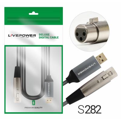 Кабель XLR гн. - USB шт. 1,8м, H257