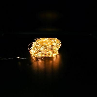 Гирлянда провол. серебр. 20м, 200LED, т.бел. Роса, 8 функций, Luca String Light /87440/