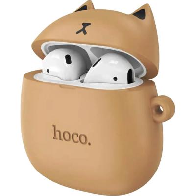 Беспроводные наушники HOCO EW45 Cat, Bluetooth, в кейсе, карамель (caramel cat)