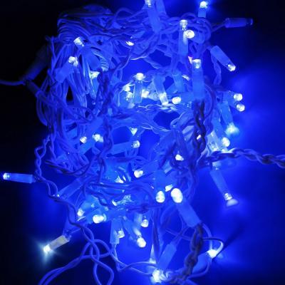 Гирлянда бахрома, уличная, 3,0м/0,3-0,5м, 80LED, син., Б.П. LX-34