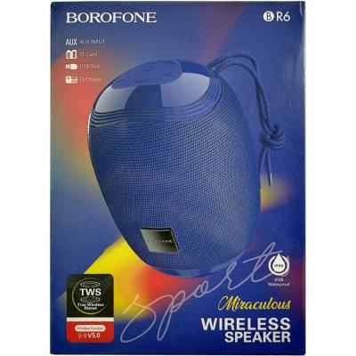 Активная колонка BOROFONE BR6 (FM/AUX/USB/microSD/BT/TWS), синий***