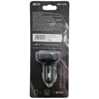FM модулятор ACV FMT-121B (microSD, USB, 12V, Bluetooth)