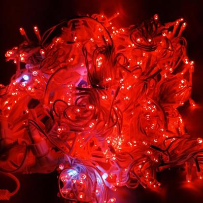 Гирлянда дождь, уличная, 3,0м/3,0м, 600LED, красн. бел., Б.П., LX-29