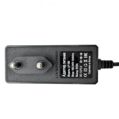 Блок питания импульсный  9,0V,  2.0A, 2,5х5,5 мм, вилка на блоке, LP189 