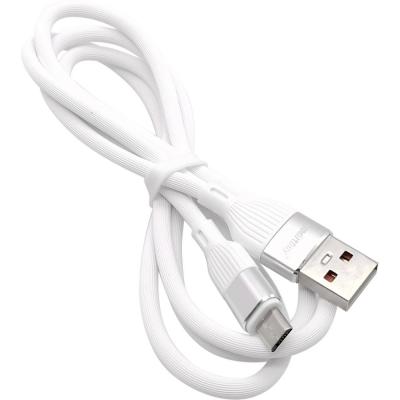 Кабель USB - micro USB, 1,0м, SmartBuy S72, 2.4A, силикон, белый (iK-12-S72w)