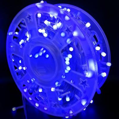 Гирлянда катушка, 100м, 480LED, 8mm, New, син. П.П. LX-247