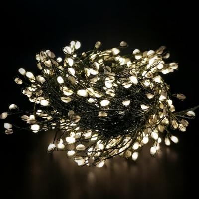 Гирлянда провол. 10м, 400LED, т.бел. капли макро, 8 функций, Luca Snake Light /87432/