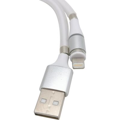 Кабель USB - Lightning 8pin, 1,0м, Smartbuy, 3A, самосвор., магнит. (iK-512mag-s)***