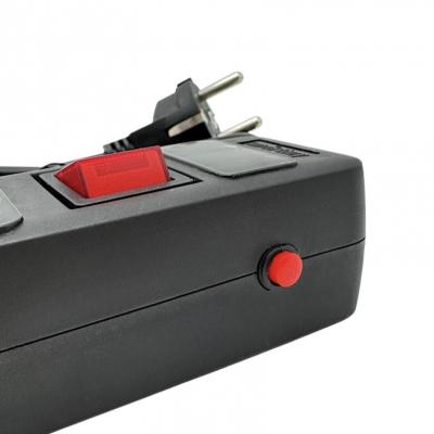 Сетевой фильтр SmartBuy 16A, 3500Вт, 3 розетки, 1,8м, черный (SBSP-3-18-K)