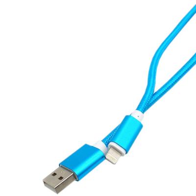 Кабель USB - Lightning 8pin, 1,0м, Smartbuy, нейлон, синий, коробка (iK-512nbox blue)***