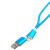 Кабель USB - Lightning 8pin, 1,0м, Smartbuy, нейлон, синий, коробка (iK-512nbox blue)***