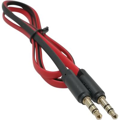 Jack 3,5mm - Jack 3,5mm 1,0м stereo HOCO UPA16 Series, плоский, красный