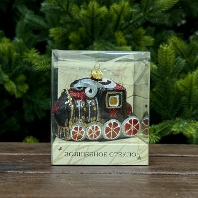 Игрушка ёлочная, 1шт. 7см. Паровоз /ФУП4-2219