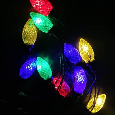 Гирлянда нитевая, 3м, LED, мигающие цветные шишки, Ч.П. 15 диодов LX-3-50 