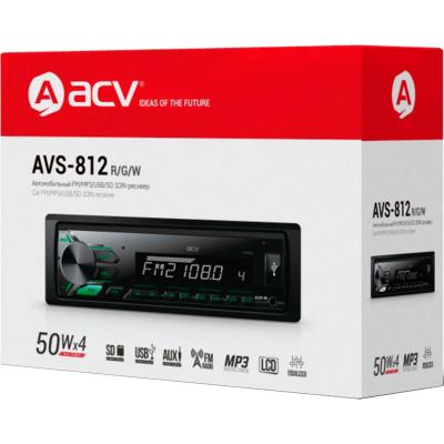 Автомагнитола ACV AVS-812W USB/SD/FM