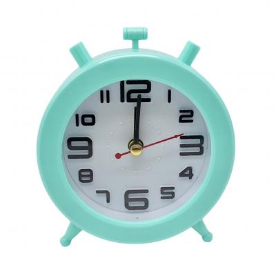 Часы-будильник PERFEO Quartz PF-TC-015, круглые, 9,5 см, синий