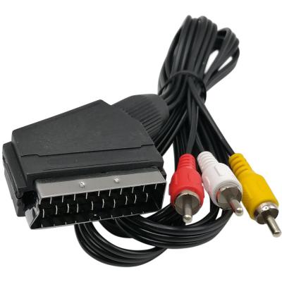 SCART-3RCA, 1,5м, с перекл., СИГНАЛ**