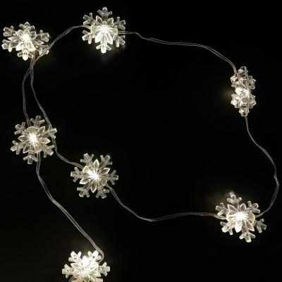 Гирлянда нитевая, 10м, 80LED, Снежинки т.бел. П.П. LX-374