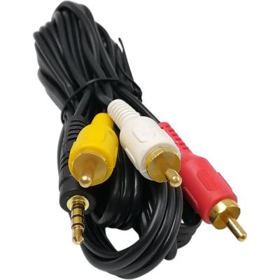 Jack3.5 (4pin) - 3RCA, 1,5м