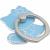 Кольцо-держатель для телефона металл фигурное "Кошечка", голубой