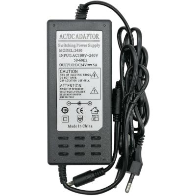 Блок питания импульсный 24V,  5,0A, 2,5х5,5 мм**  