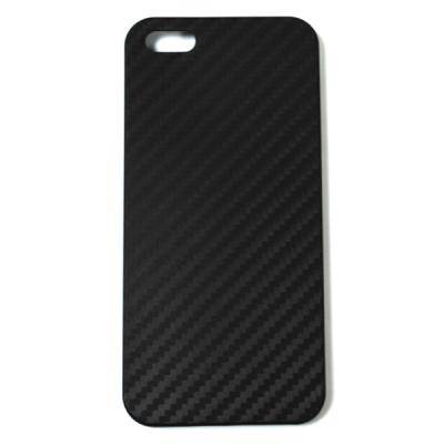 Чехол-накладка iPhone X/XS, пласт., карбон, черный 