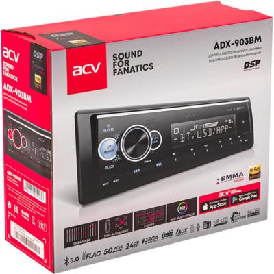 Автомагнитола ACV ADX-903BM, DSP, Bluetooth, RGB