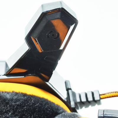 Полноразмерная игровая стереогарнитура SmartBuy RUSH SNAKE, велюр, черн/оранжевая (SBHG-1100)