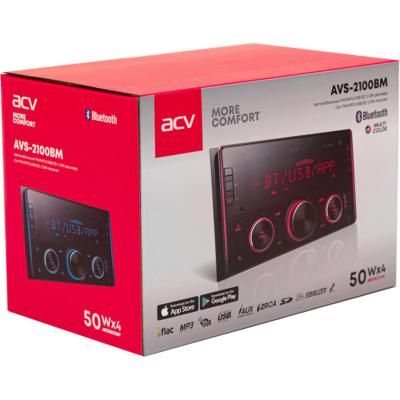 Автомагнитола 2DIN ACV AVS-2100BM BT/FM/USB/SD