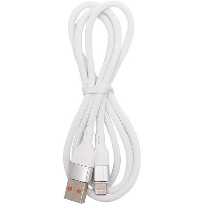 Кабель USB - Lightning 8pin, 1,0м, SmartBuy S72, 2.4A, силикон, белый (iK-512-S72w)