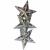 Гирлянда бахрома, 3,0м, LED, 8 звезд 2 льдинки 2 снежинки , т.бел. LX-38