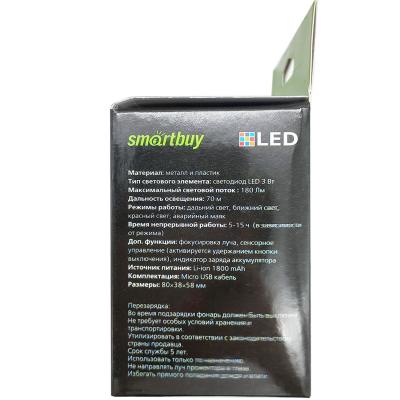 Фонарь налобный Smartbuy 3Вт LED. сенсорное управление (SBF-HL033)
