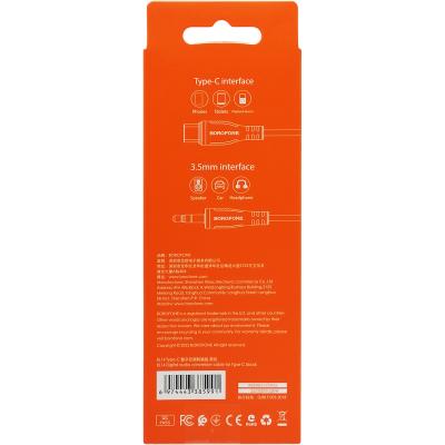 Jack 3,5mm - TYPE-C 1,0м, BOROFONE BL14, черный