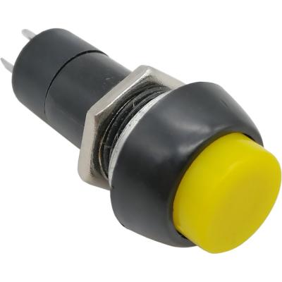 Кнопка нажимная RWD-208 желтый, OFF-(ON), 250V, 1A (без фиксации)***