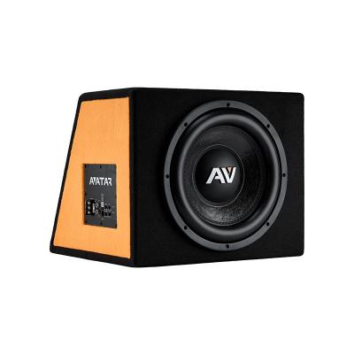 Автосабвуфер AVATAR Buran 10A orange/black корпусный активный 250/1000вт