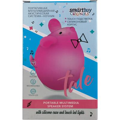 Активная колонка SmartBuy TALE: МЫШОНОК, ночник, силиконовый корпус, SBS-590***