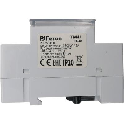 Таймер Feron TM41, на DIN-рейку /23248/ 